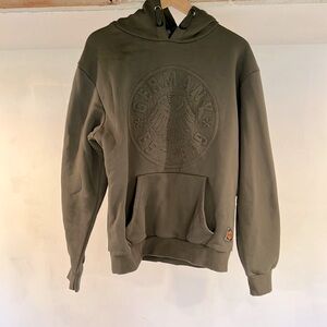 Olive Green hoodie with Germany embossing